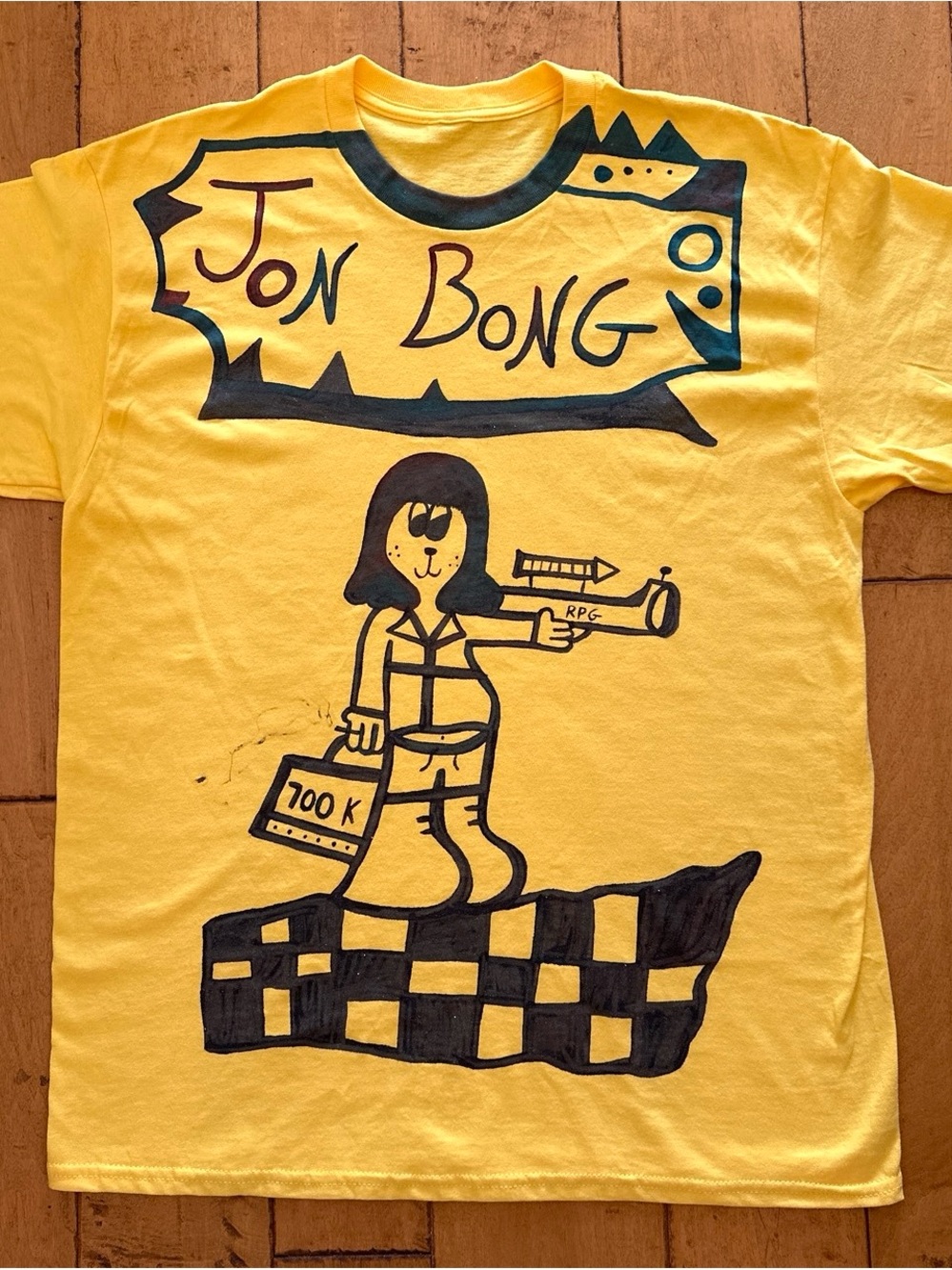 Rare Japan High Fashion T-shirt Size L Vintage 90s Surf Skate Art Rave